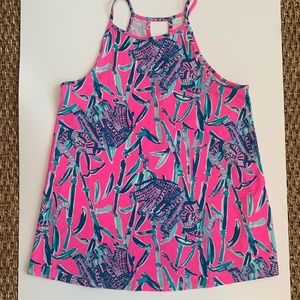 EEUC Lilly Pulitzer Elephant Pink Ridge Tank XXS